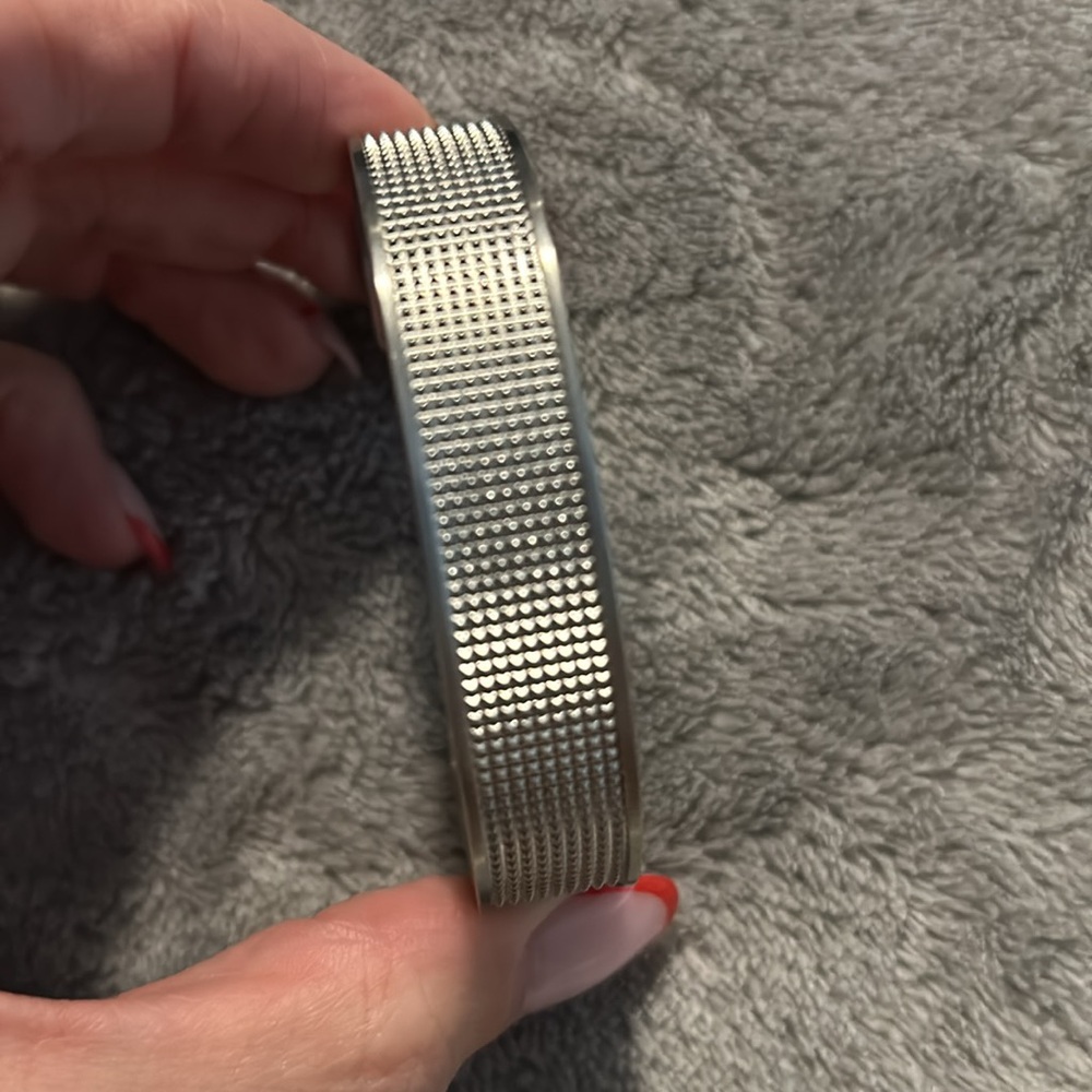 Unisex SS cuff Bulova bracelet - Picture 4 of 5